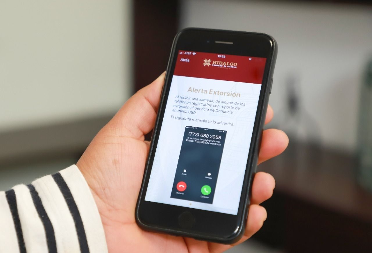 Con app, buscan prevenir extorsiones en Hidalgo