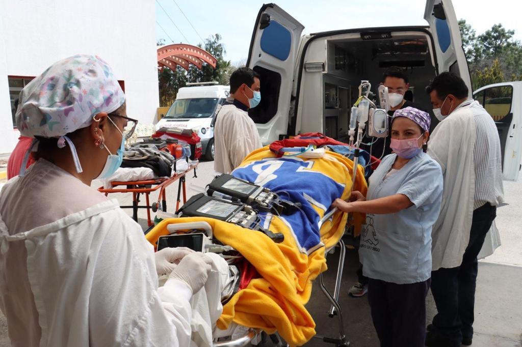 Trasladan a niña con quemaduras de Hidalgo a Estados Unidos