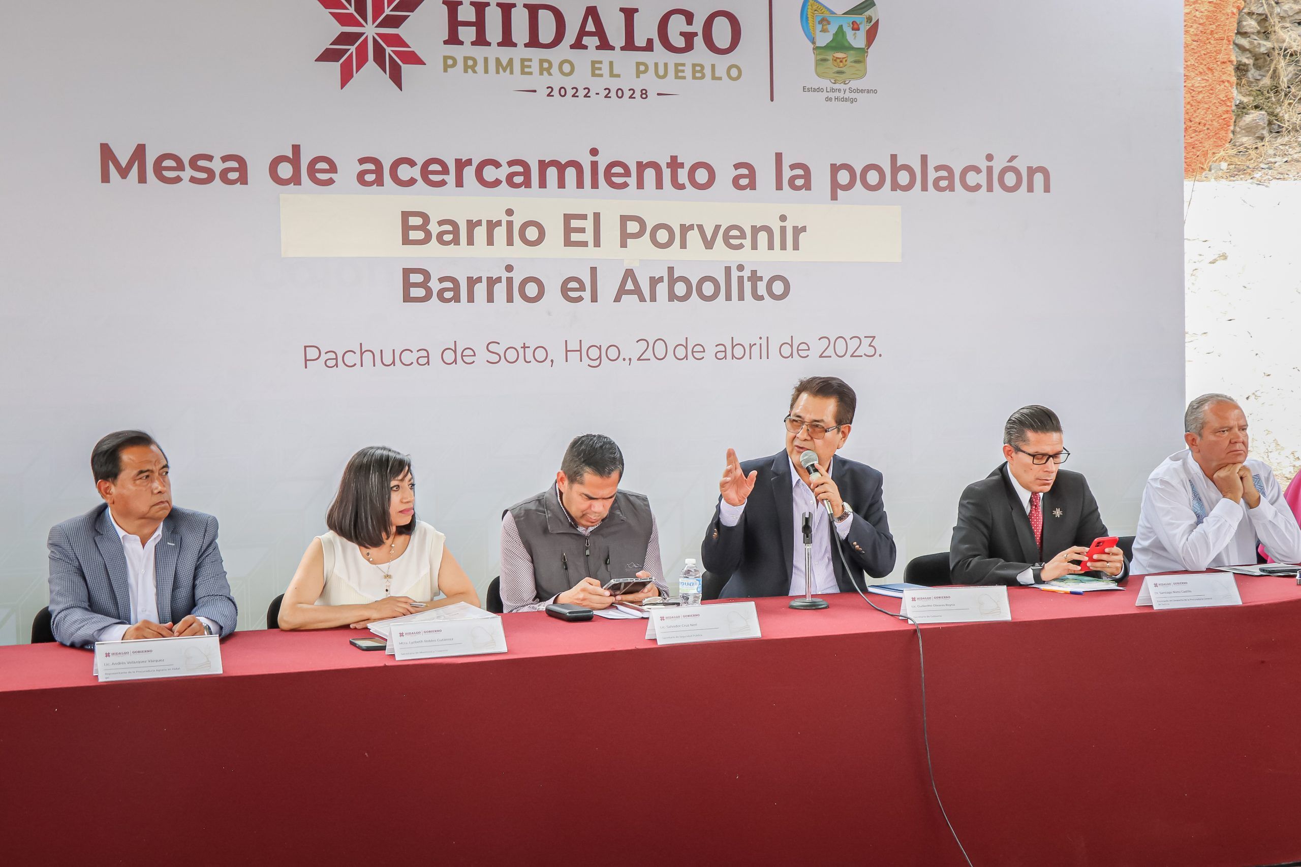 Realizan mesa de acercamiento en El Arbolito y El Porvenir
