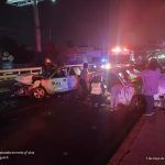 Deja choque de tres autos varios lesionados en el Felipe Ángeles