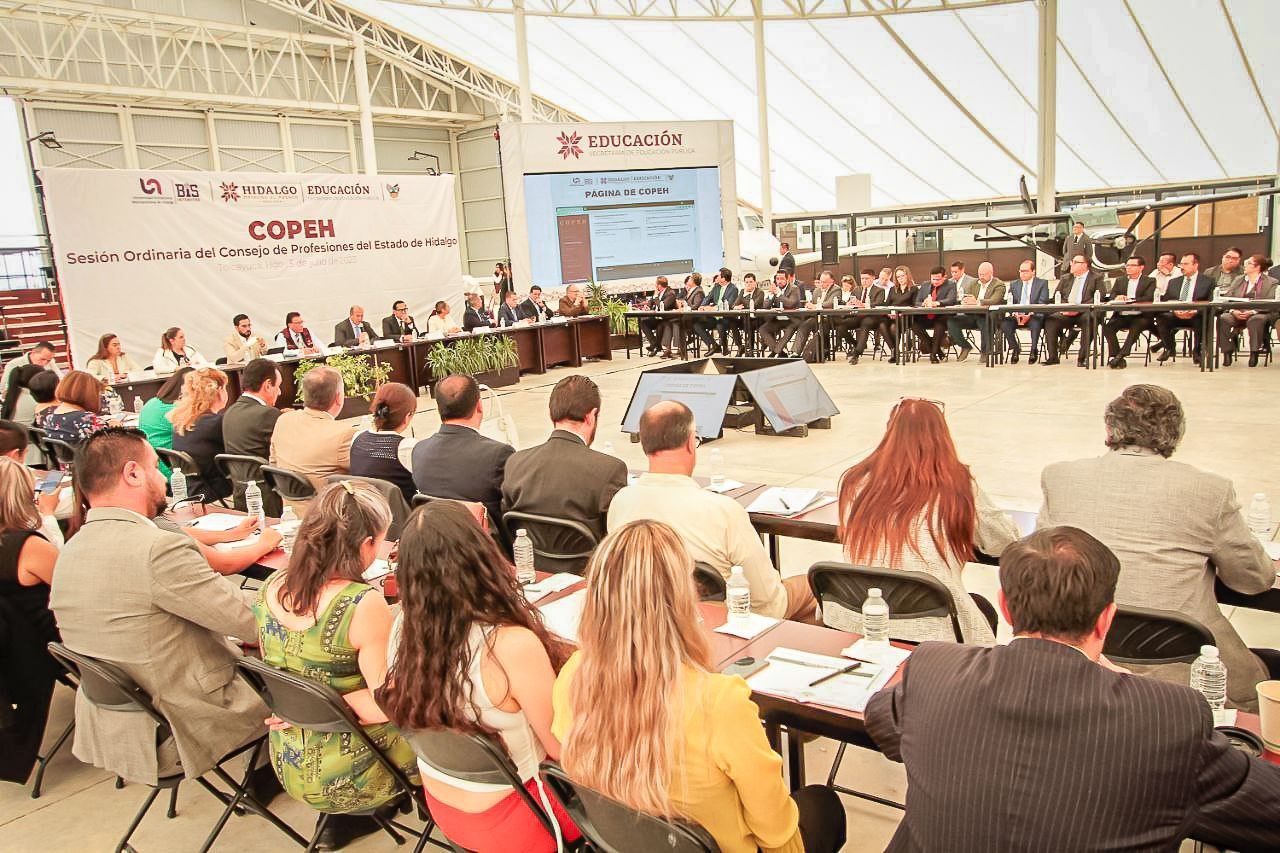 Realizan sesiones del Consejo de Profesiones del Estado de Hidalgo