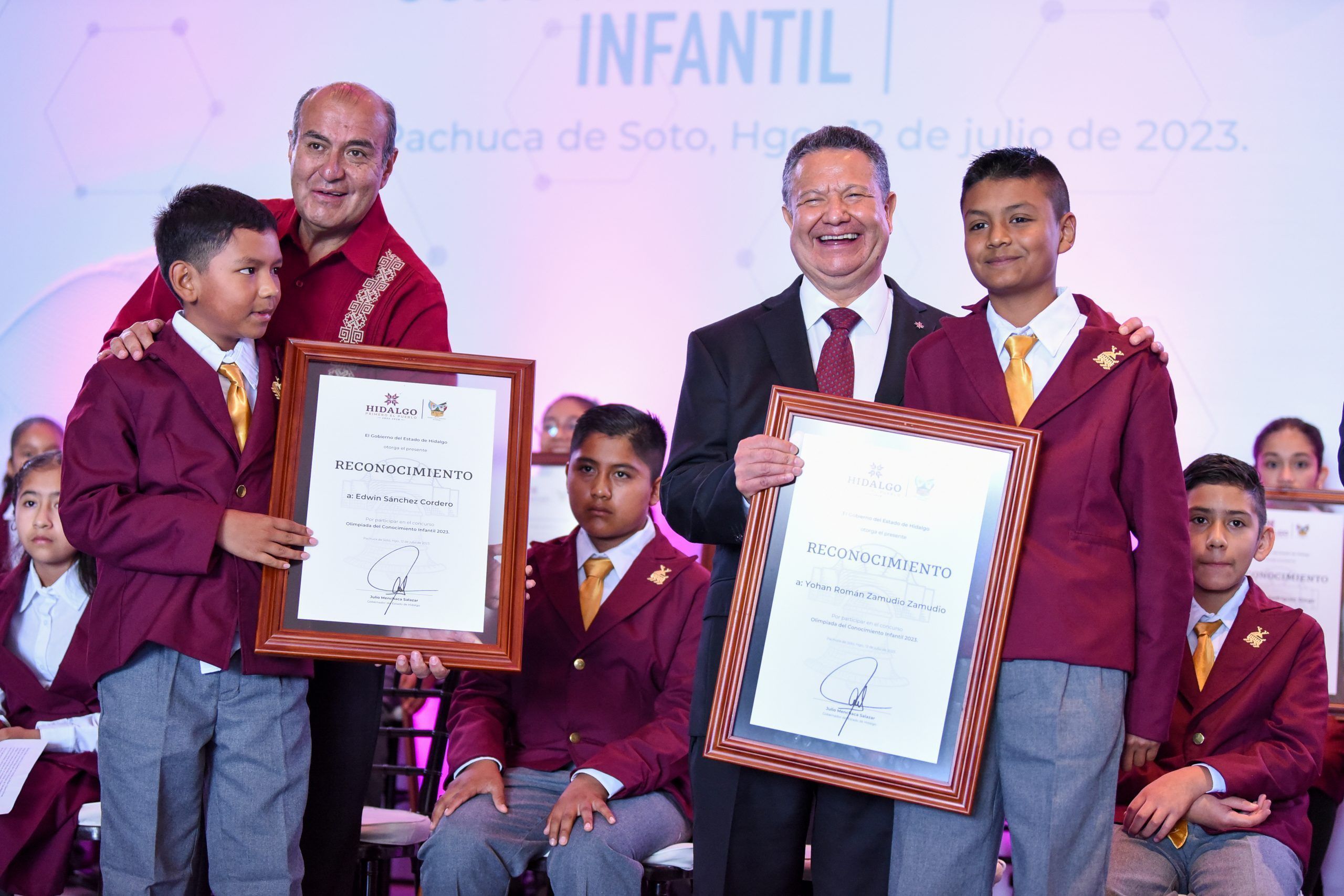 Gobierno de Hidalgo reconoce a las y los ganadores de la Olimpiada de Conocimiento Infantil