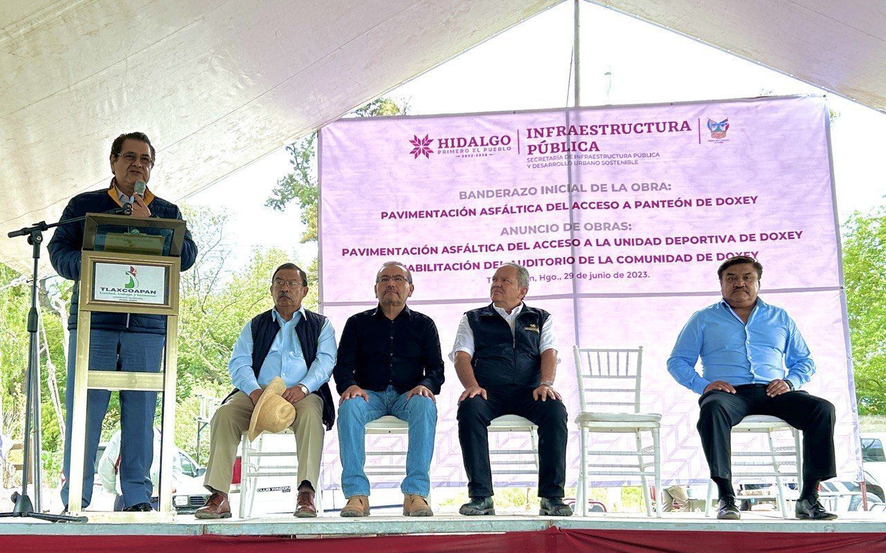 Comienzan obra en Tlaxcoapan; anuncian dos más