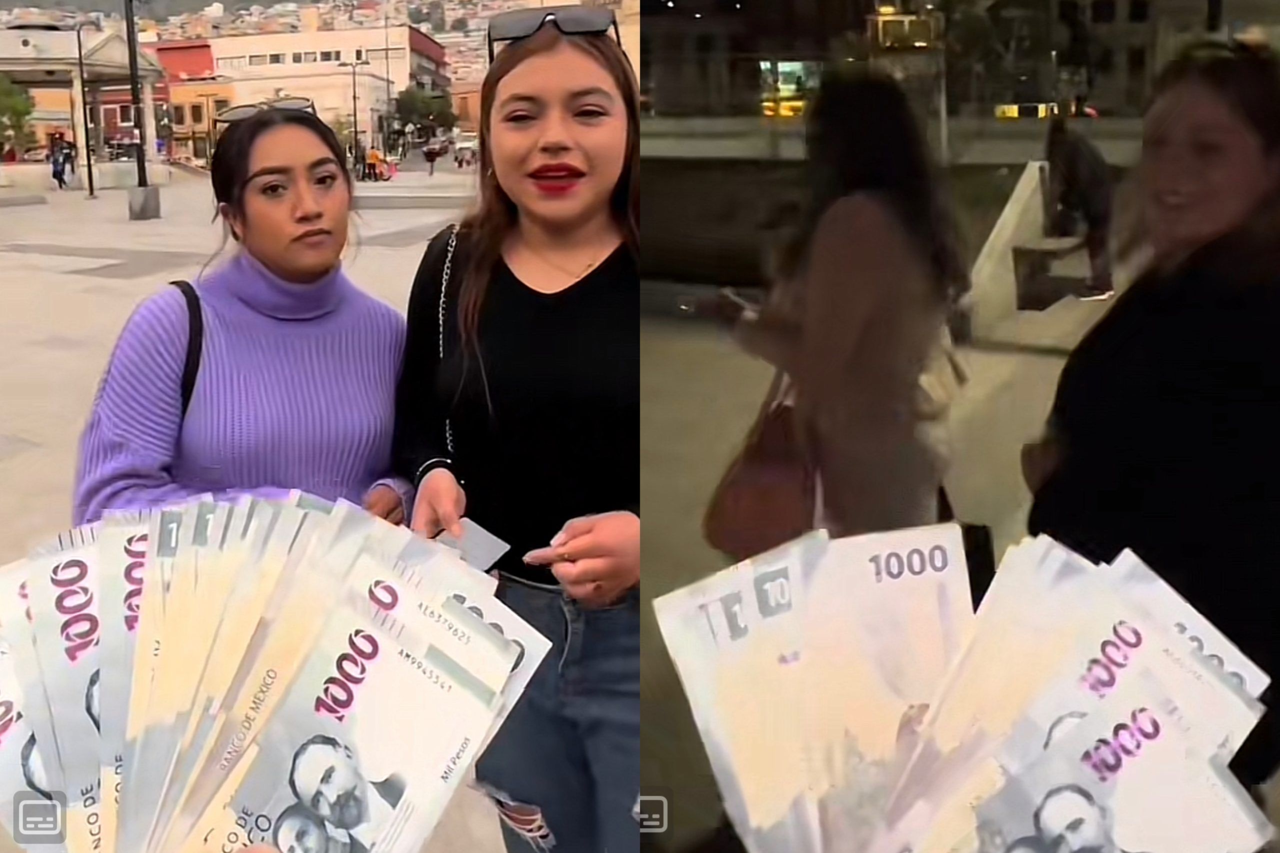 Tiktoker regala 20 mil pesos en calles de Pachuca
