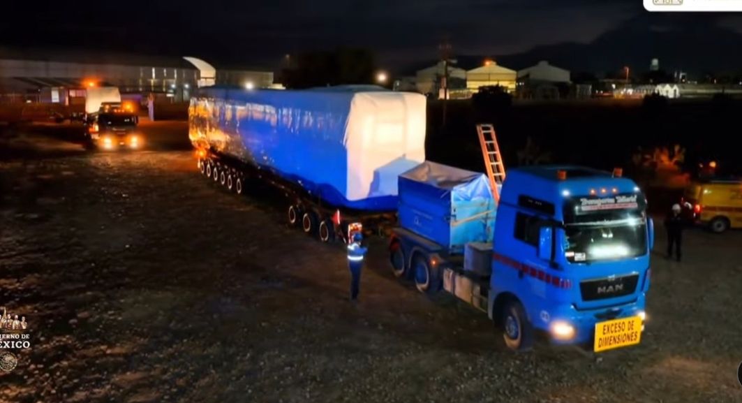 Sale de Ciudad Sahagún primer convoy del Tren Maya