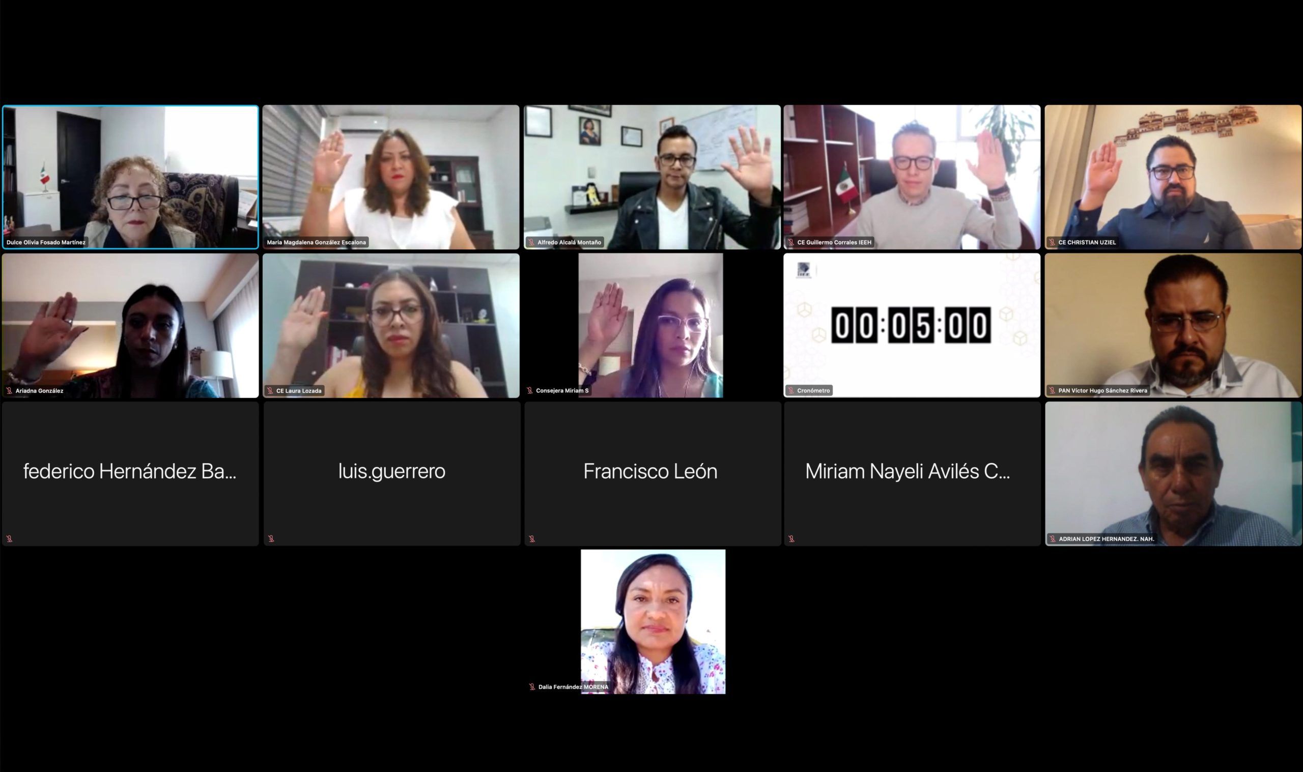 IEEH aprueba integración de Comisión Temporal de Precampañas para el PEL 2023-2024