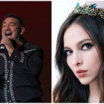 Paty Cantú y Jaime Flores en el teatro del pueblo de la Feria Pachuca 2023