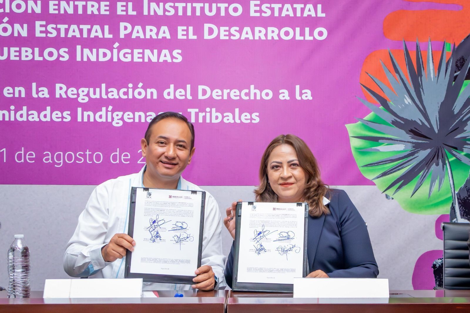 IEEH y CEDSPI coordinarán acciones a favor de pueblos originarios de Hidalgo