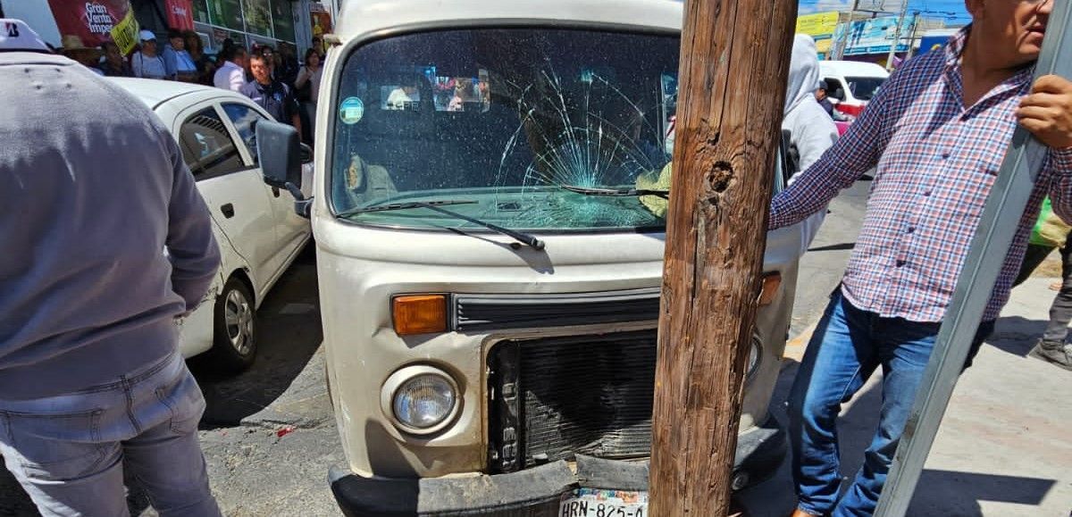 Al menos cuatro lesionados tras accidente en avenida Madero