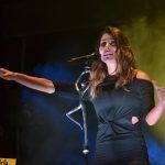 María León en el teatro del pueblo de la Feria Pachuca 2023