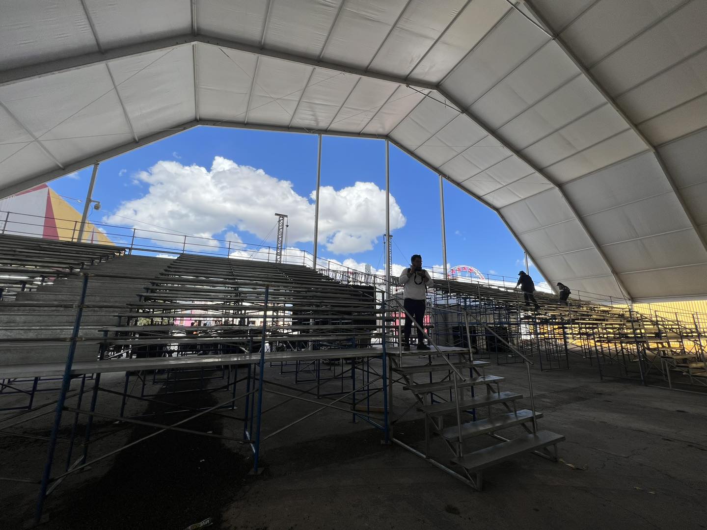 Teatro del pueblo de Feria de Pachuca, con gradas