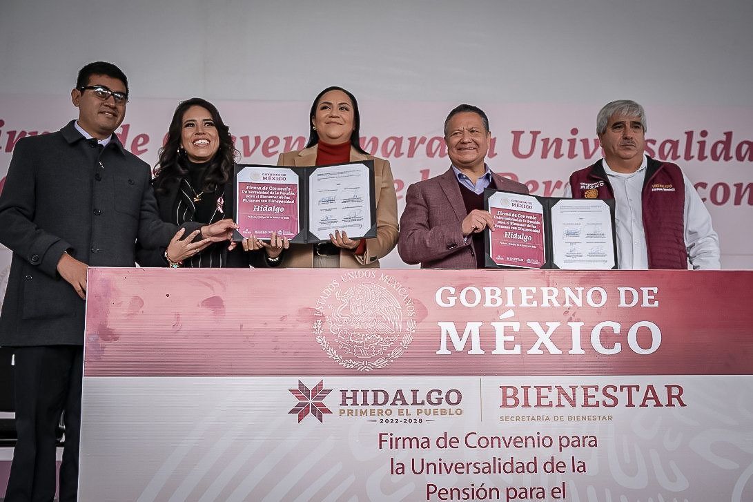 Acceden personas con discapacidad en Hidalgo a Pensión para el Bienestar