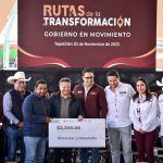 Menchaca Salazar supervisa obras en Tepetitlán y Nopala de Villagrán