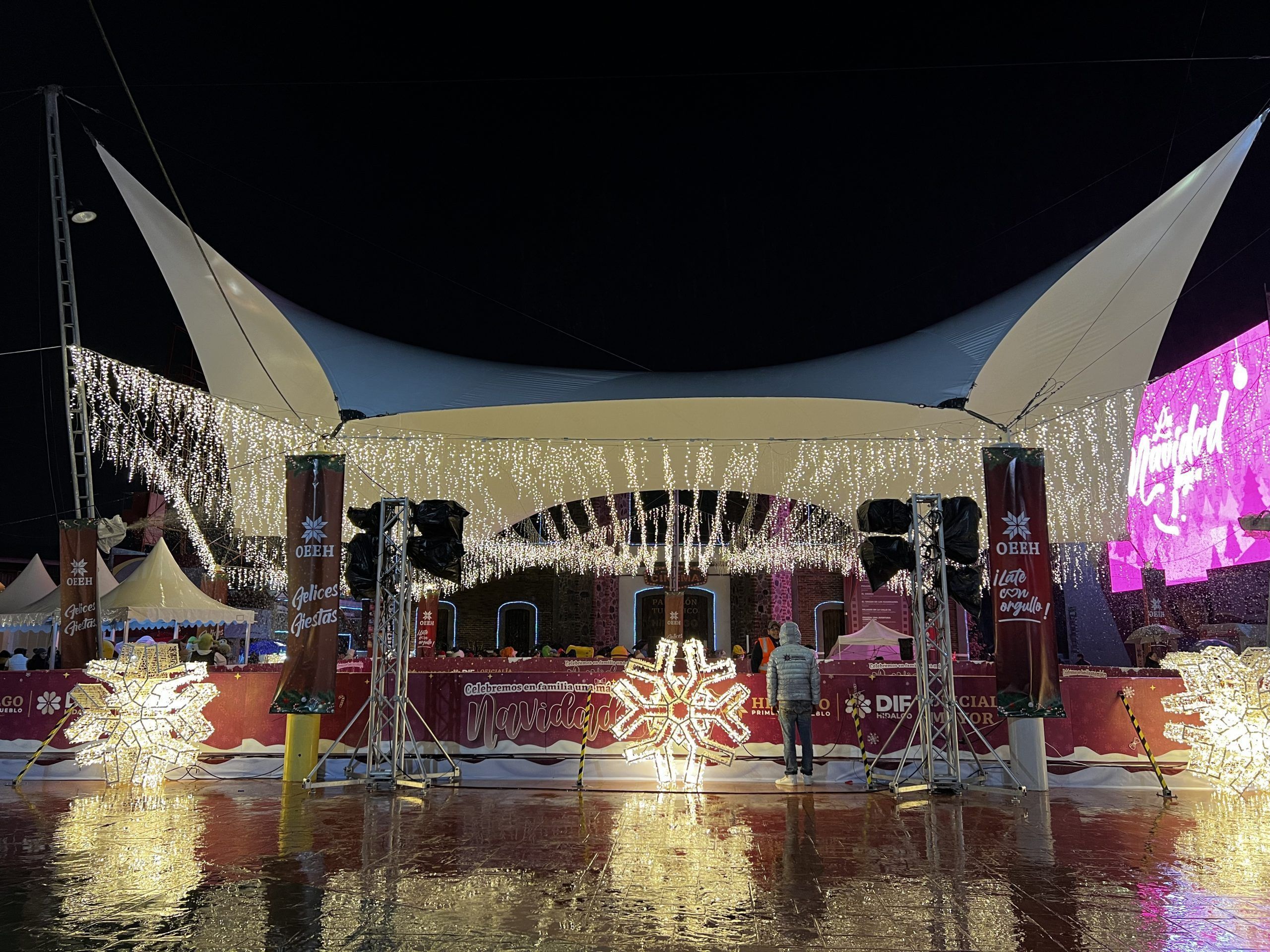 Pista de hielo y villa navideña, en feria de Pachuca: horarios y más