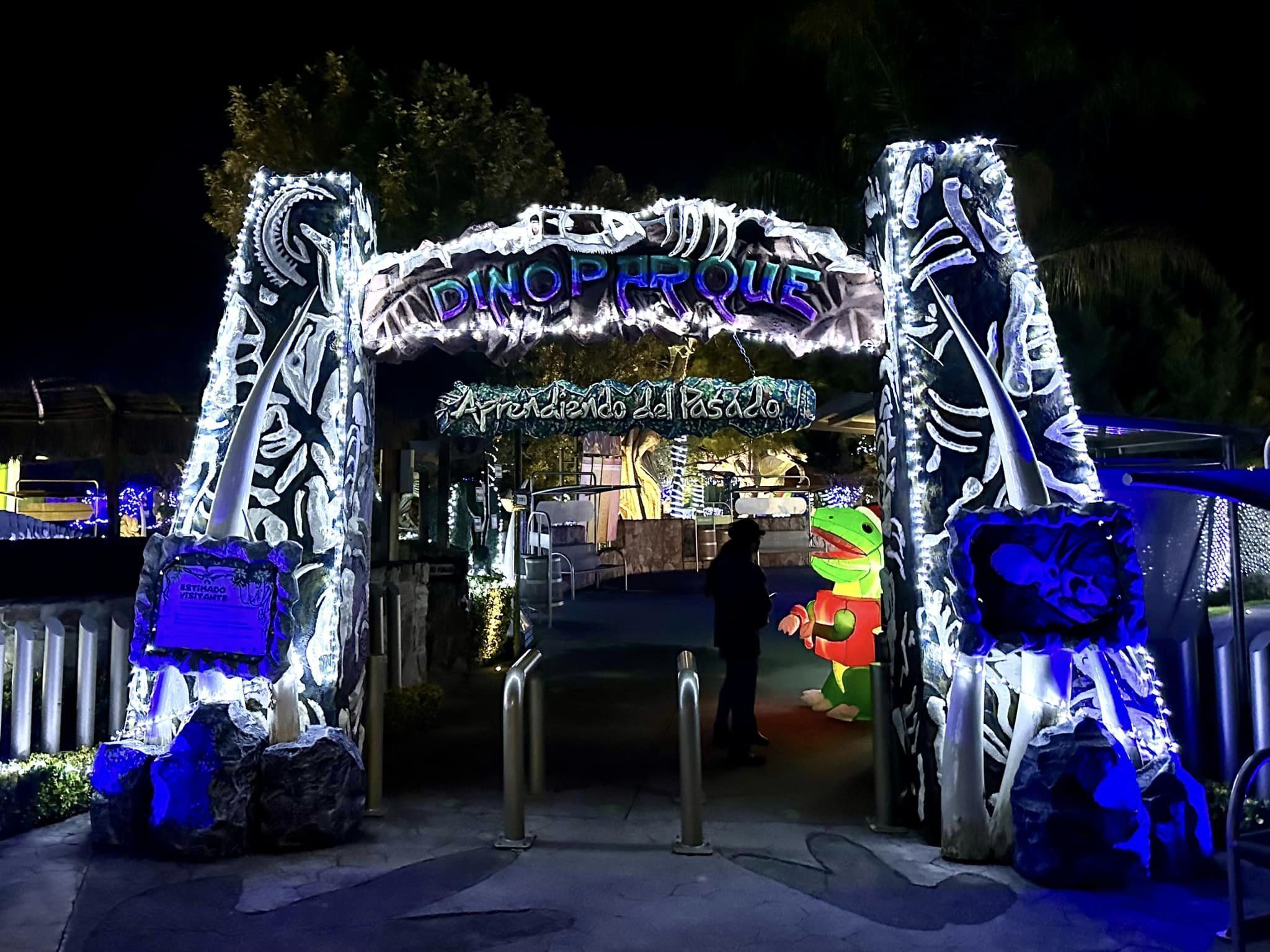 Dinoparque Iluminado, para celebrar las fiestas en Pachuca