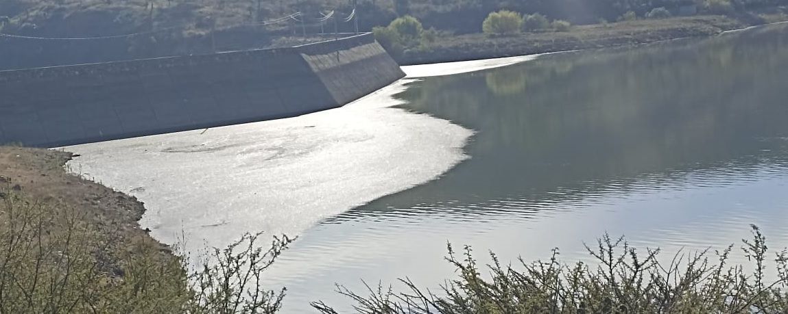Presa Vicente Aguirre, al 2 por ciento de su capacidad