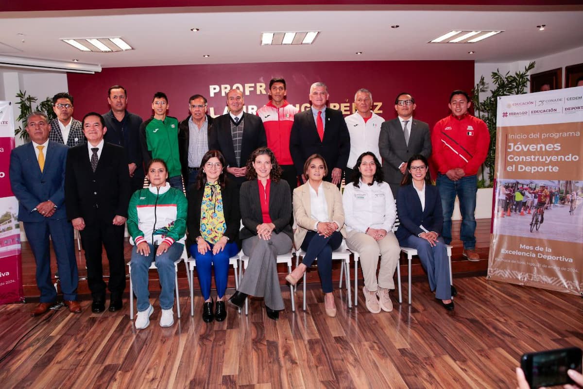 Presentan en Hidalgo programa nacional “Jóvenes Construyendo el Deporte”