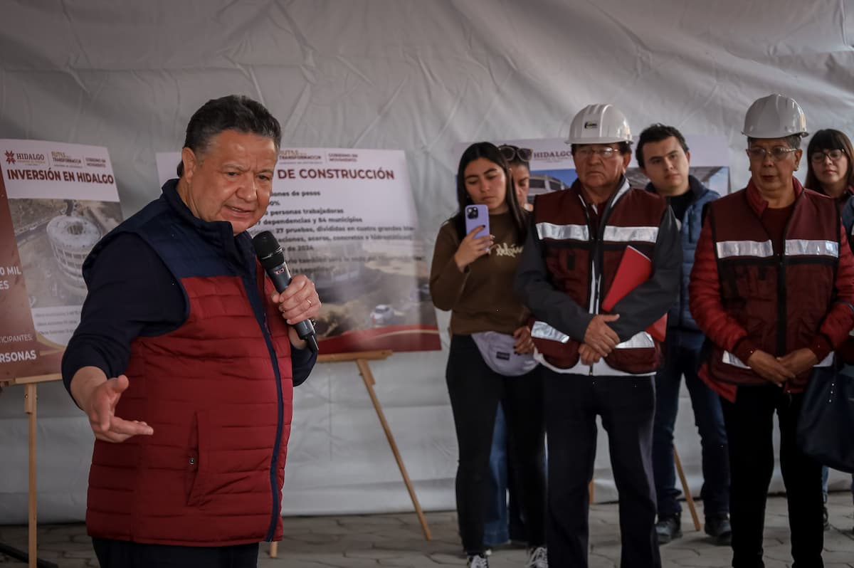 Supervisa Menchaca Salazar construcción de infraestructura en Zapotlán, Tolcayuca y Villa de Tezontepec