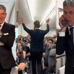 Viralizan el último vuelo de sobrecargo de aviación