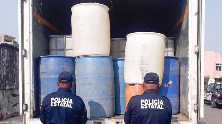 SSPH asegura 4 mil litros de hidrocarburo en Tulancingo