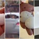 Granizos de gran tamaño causan daños en Pachuca y Zempoala