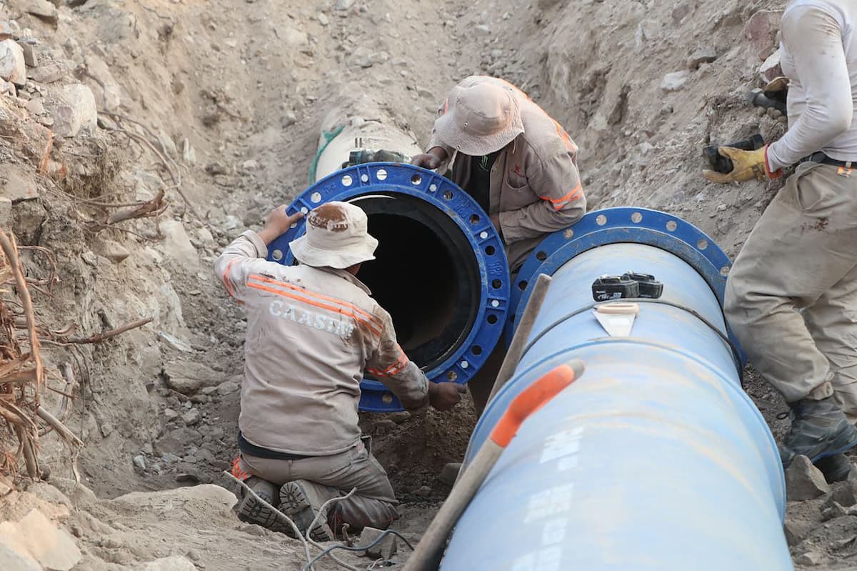 Entra en funcionamiento nueva línea de conducción de agua potable