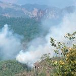 Combaten incendio en la región Otomí-Tepehua