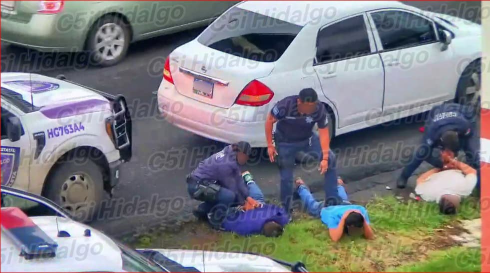 Detienen a banda de extorsión telefónica y robo con violencia, en Pachuca