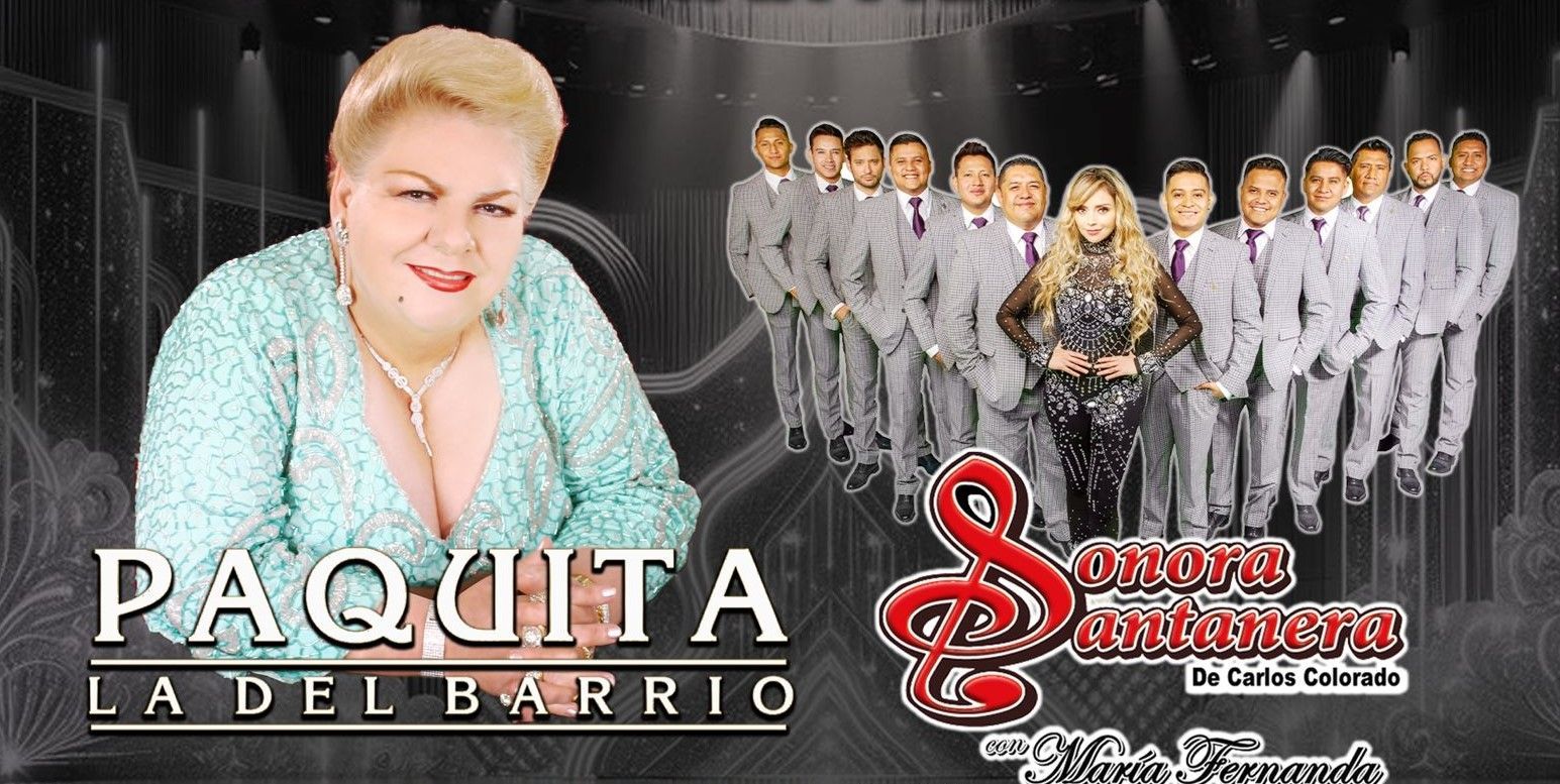 Paquita la del Barrio y Sonora Santanera estarán en concierto en Pachuca