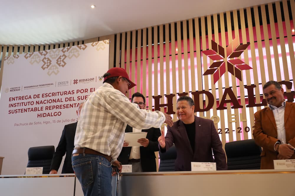 Participa Gobierno de Hidalgo en procesos de regularización de predios