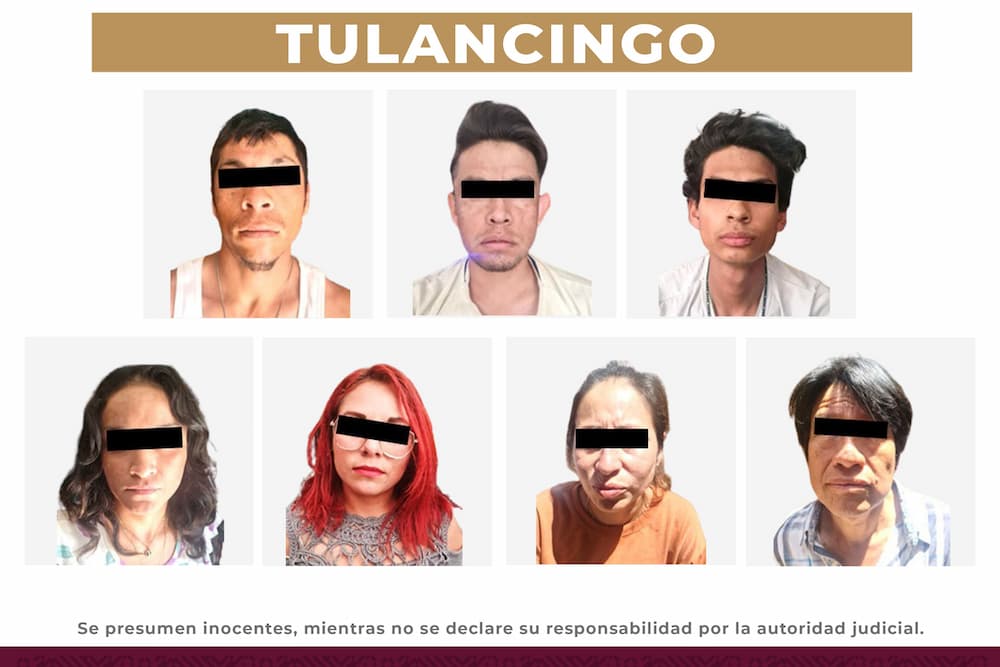 Detienen a siete personas por presunto narcomenudeo, en Tulancingo
