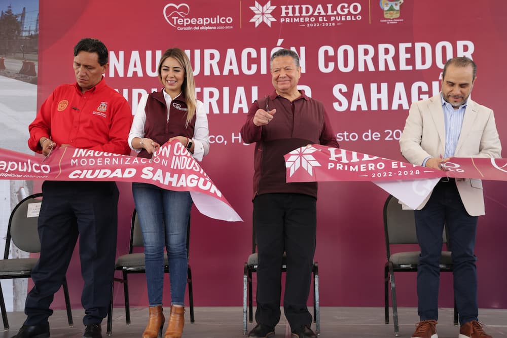 Julio Menchaca inaugura modernización del corredor Industrial de Ciudad Sahagún
