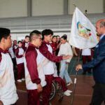 Titular de SEPH realizó abanderamiento de la delegación hidalguense rumbo a Paranacionales CONADE 2024