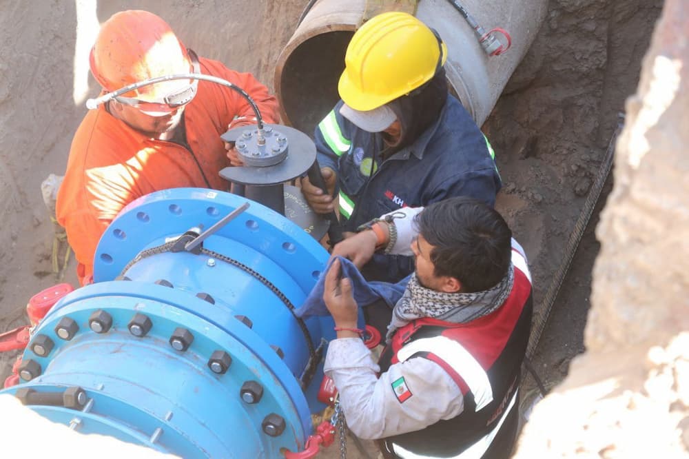 Continúa Caasim rehabilitación de acueducto Téllez; afectará parte de Pachuca