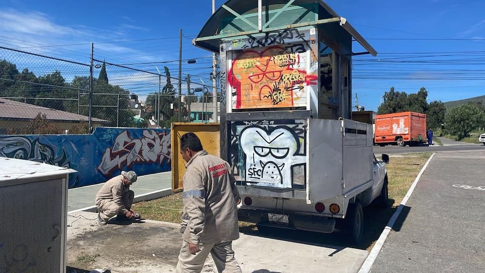 Retiran estructuras del programa de renta de bicicletas, en Pachuca