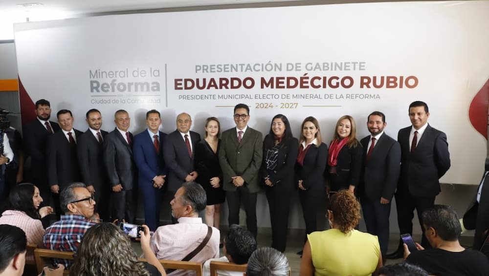Presenta Eduardo Medécigo gabinete de Mineral de la Reforma