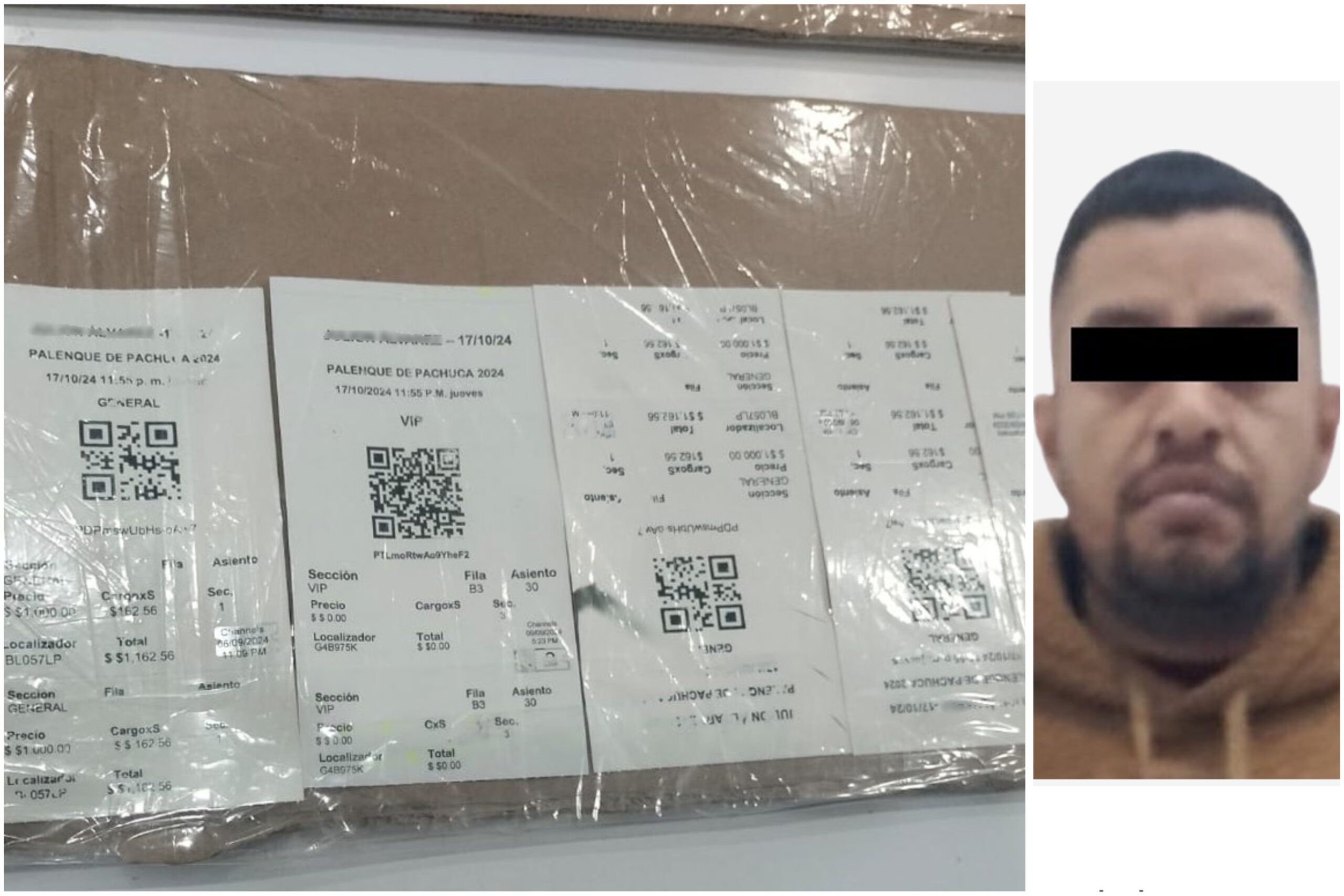 Detienen a una persona con boletos falsos para la feria de Pachuca
