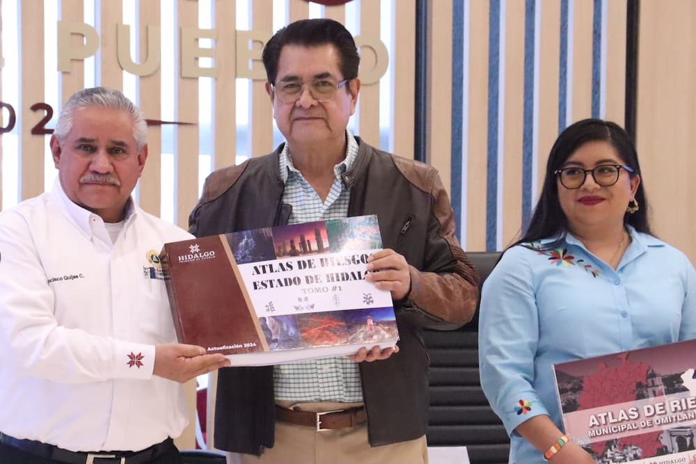 Entregan Atlas de Riesgo a 22 municipios de Hidalgo