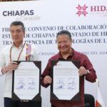 Chiapas e Hidalgo firman convenio de colaboración en materia de innovación tecnológica