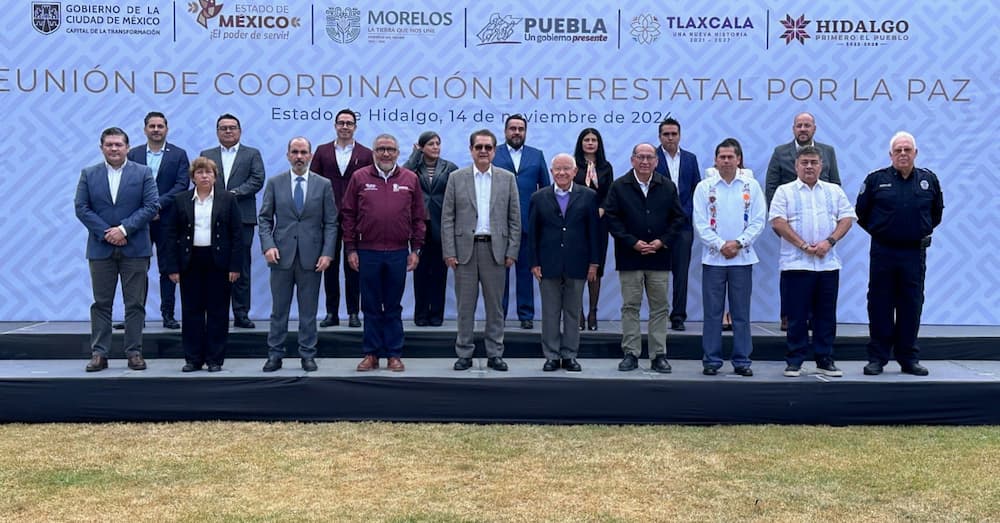 Autoridades de seis entidades se reúnen en Hidalgo para trabajar por la paz