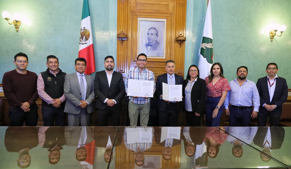 Pachuca, primer municipio en firmar convenio con el Instituto Catastral de Hidalgo