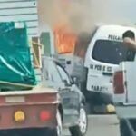 Dos personas fueron hospitalizadas tras incendio de Urvan en bulevar Colosio