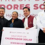 Entregan mil 492 calentadores solares en 71 municipios hidalguenses
