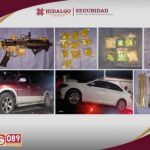 Aseguran en Hidalgo a banda por robo de transporte y secuestro express