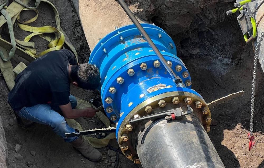 Concluye la rehabilitación de más de un kilómetro del acueducto Téllez
