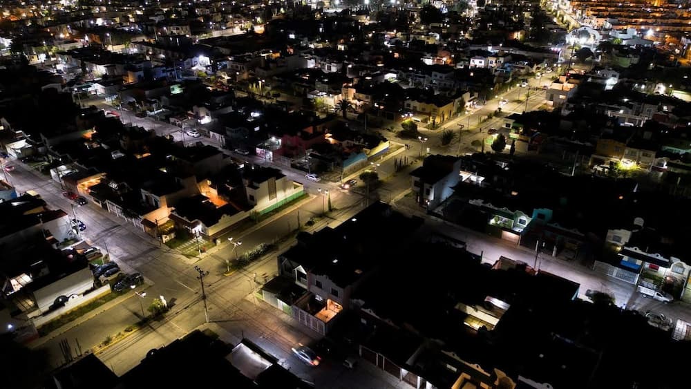 Pachuca Iluminada llega con éxito a Fraccionamiento Pitahayas