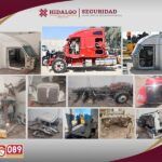 SSPH desmantela bodega en Tizayuca donde desvalijaban tractocamiones robados