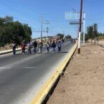 Habitantes del Valle del Mezquital se manifiestan en Pachuca