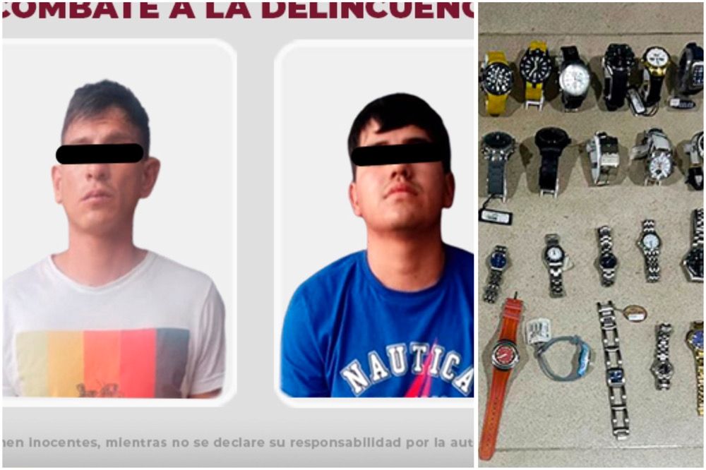 Así detuvieron a sujetos que robaron joyería en Centro de Pachuca