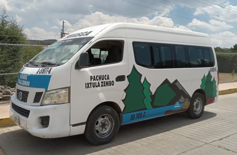 ¿Cuál es la ruta del transporte Pachuca-Zembo?